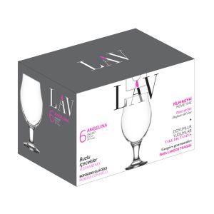 Jogo 6 Taças Cerveja Angelina LAV, 570 ml