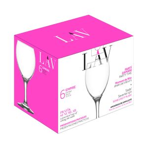  Taças de Água LAV Empire, 6 x 450 ml