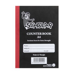 Caderno Pautado A4 Scholar Capa Dura, 192 Páginas