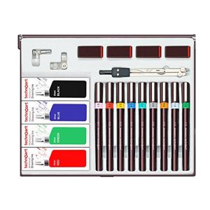 Estojo de Canetas Estilográficas Isomars, 9 Pcs