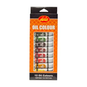 Tinta de Óleo Dala, 12 Cores