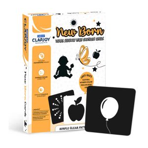 Cartões Educativos para Recém-Nascido Preto e Branco Doms Clapjoy