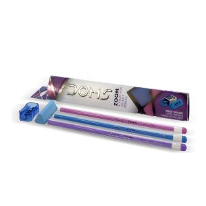 Lápis HB2 DOMS ZOOM Super Escuro Triangle, 12 un