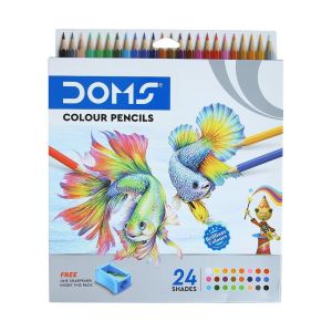 Lápis de Cor DOMS Full Size, 24 Cores