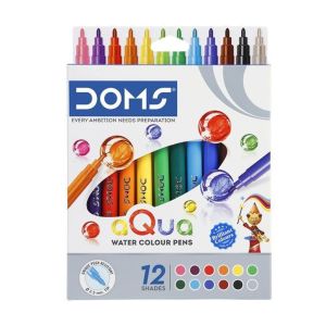 Canetas Aguarela DOMS Aqua Water Colour, 12 Cores