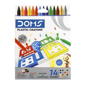 Crayon Plástico DOMS FBB Box, 14 Cores