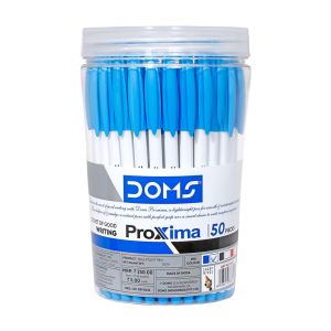Canetas Esferográficas DOMS Proxima Fine Tip 50 un, Cores Variadas