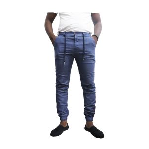 Calças Joggers de Linho AIIZ, Azul