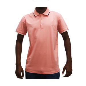 Camiseta com Gola AIIZ, Rosa