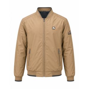 Jaqueta Bomber Masculina HXSFS, Castanha