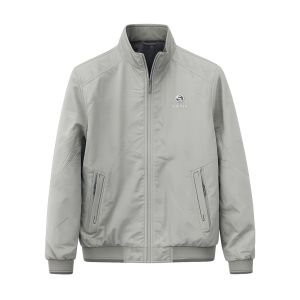 Jaqueta Bomber Masculina S Fashion, Cinza