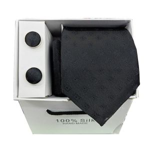 Gravata Xadrez Quadr cula, Preto/Branco