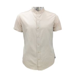 Camisa de Mangas Curtas AIIZ Linho, Creme