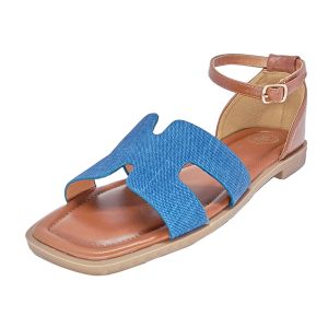 Sandália Feminina Rasa AIIZ MN-9, Azul Escuro