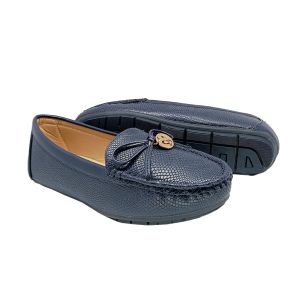 Sapatos Mocassin Feminino AIIZ 1221-7, Azul Escuro