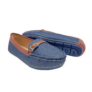 Sapatos Mocassin Feminino AIIZ 626-F10, Azul Escuro