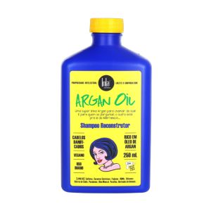 Shampoo Reconstrutor Argan Oil Lola Cosmetics Cabelos Danificados, 250ml