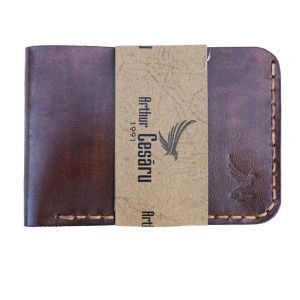 Porta Cartões Masculino Arthur Cesáru, Castanho