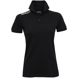 Polo Preta Feminino Kappa, Tamanho M