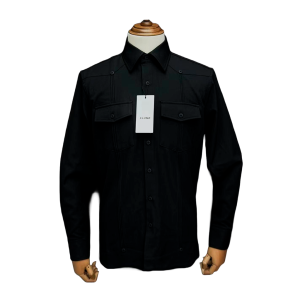 Camisa Clássica da Eluno, Preto