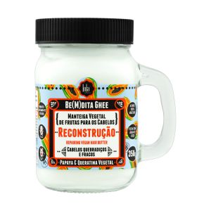 Manteiga Vegetal de Frutas para os Cabelos Lola Cosmetics Be(m)Dita Ghee Reconstrução Queratina Vegetal, 350g