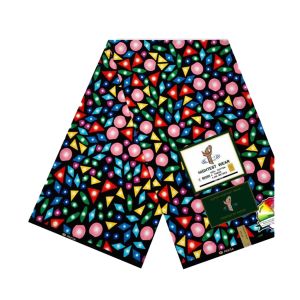 Capulana Africana Geométrica Multicor, 100% Algodão