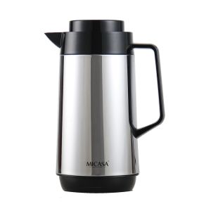 Termo Inox Interior Vidro Euro Micasa Home & Kitchen, 1 L