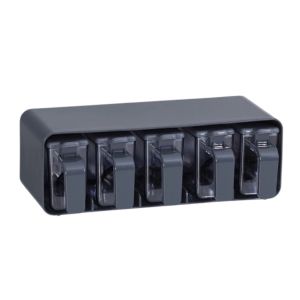 Recipientes de Temperos Cinzento PVC, 5 × 250 ml
