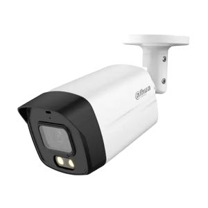 Câmera Analógica 5MP Dahua Colorido Microfone Embutido Áudio Câmera Exterior HDCVI, Branco