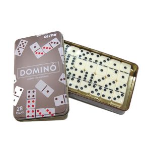 Jogo Dominó Osso 28 Peças Útil Bazar 1,5x9x15cm RF2191 - freitasvarejo