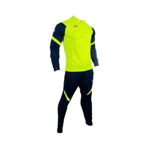 Fato de Treino Solar Preto e Verde Florescente, M