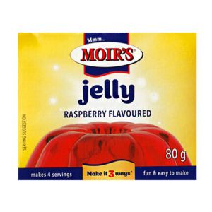 Gelatina de Framboesa Moir's, 80 g