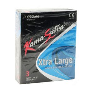 Preservativos Kamasutra Xtra Large, 3 un