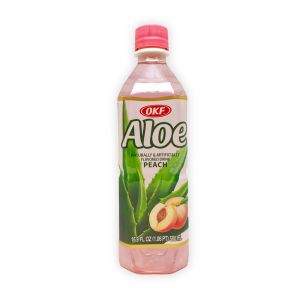 Bebida de Aloe OKF Pêssego, 500 ml