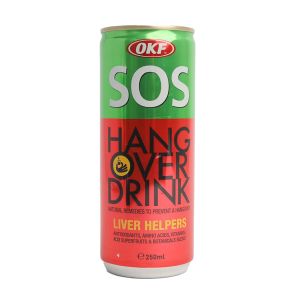 Bebida para Ressaca OKF SOS Hangover, 250 ml