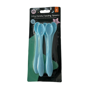 Conjunto Baby Essentials Colheres 6+, Azul