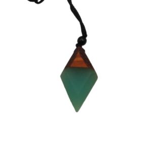 Colar Luminar Castanho-Verde-30904