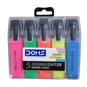 Sublinhador Doms Neon, 5 un
