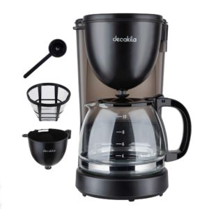 Máquina de Café Decakila 1.25L 750W, Preto