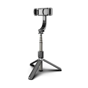 Estabilizador Selfie Stick TriPod L08 Gimbal Sem Fio, Preto