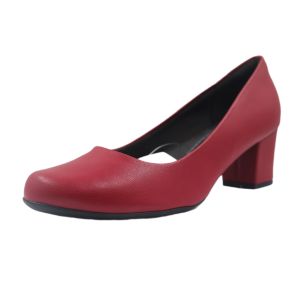 Sapato Salto Médio Piccadilly, Vinho