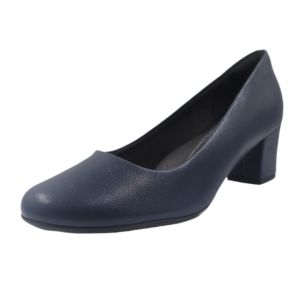 Sapato Salto Médio Piccadilly, Azul Escuro