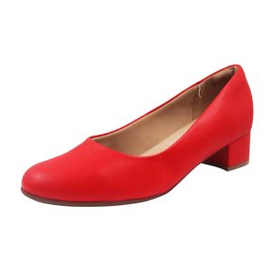 Sapato Salto Baixo Piccadilly, Vermelho