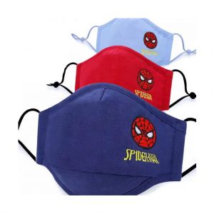 Pacote de 3 Máscaras de Protecção Para Crianças Spiderman Modelo 1, 3 Cores