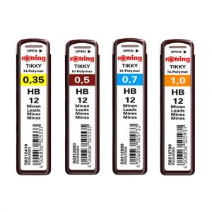 Minas Rotring Para Lapiseira, Tamanhos Variados