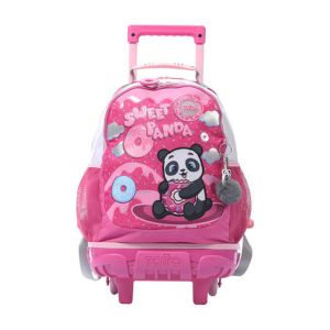 Mochila de Rodas Totto Sweet Panda M, Rosa