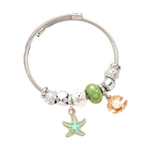 Pulseira Charmes Aço Inoxidável Plásticos Silver 88104, 18cm