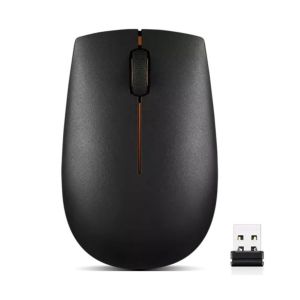 Mouse Sem Fio Lenovo 300 &Oacute;ptico, Preto
