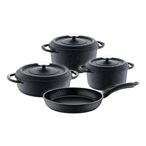 Conjunto de Panelas Antiaderente de Ferro Fundido OMS 7 Pcs 3049