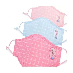 Pacote de 3 Máscaras de Protecção Para Crianças Frozen Modelo 2, 3 Cores